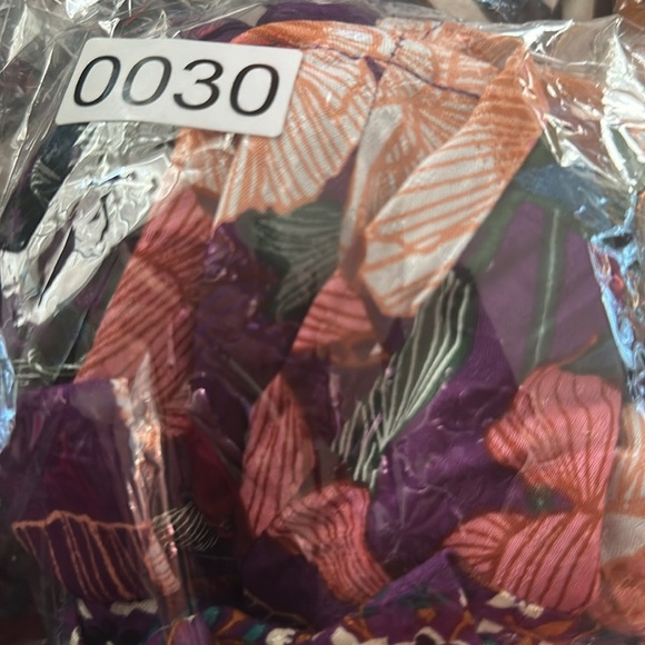 Band of the Free Dress M Purple Floral Puff Sleeve Mini Boho Cottagecore - Picture 9 of 10